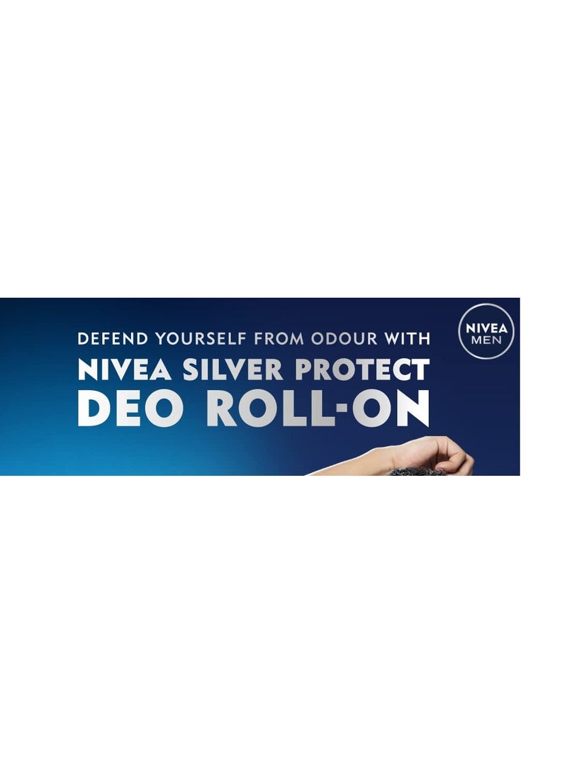 NIVEA MEN مزيل العرق رول أون نيفيا للرجال فضي الحماية، 50 مل - Image 3